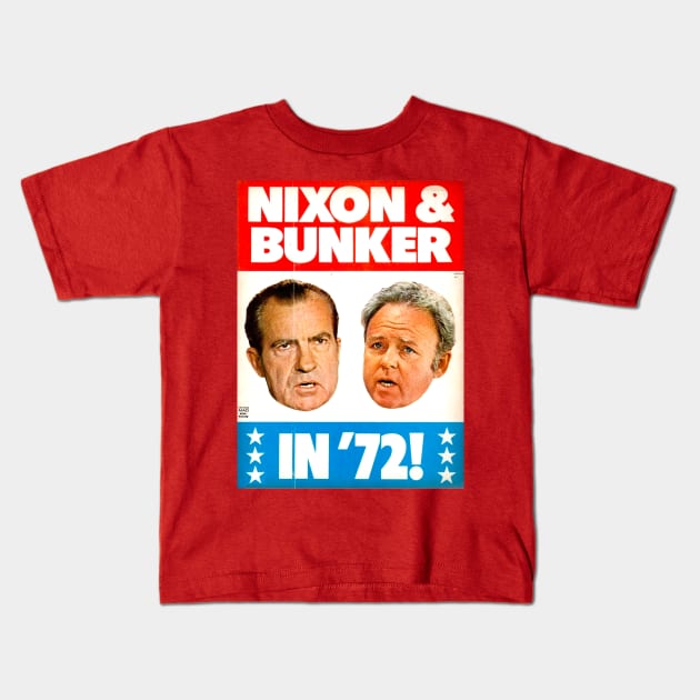 Nixon & Bunker in '72! MAD Kids T-Shirt by Pop Fan Shop